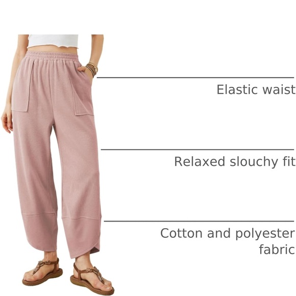 Dokotoo Women's Pink Wide Leg Pants - Picture 4 of 10